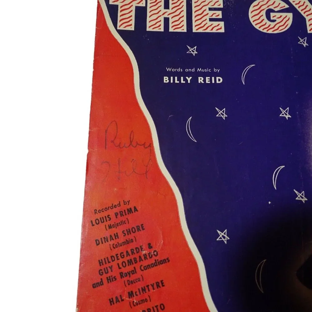 Vintage 1946 The Gypsy Billy Reid Piano Leeds Music Sheet Music Wall Art Decor - Picture 3 of 5